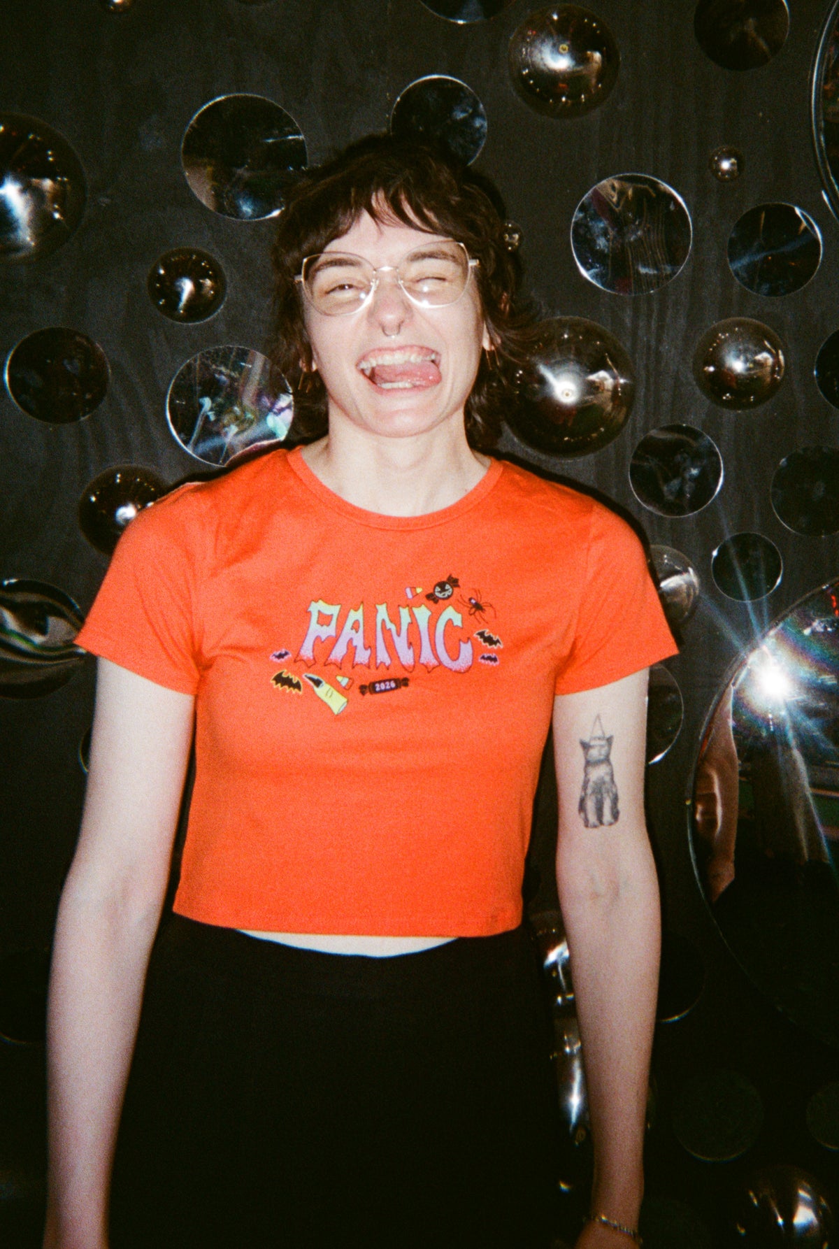 2026 Panic Cropped Tee