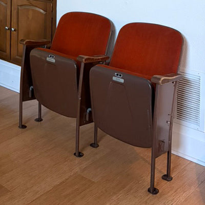 Original Paramount Theatre Chairs — Set of Two