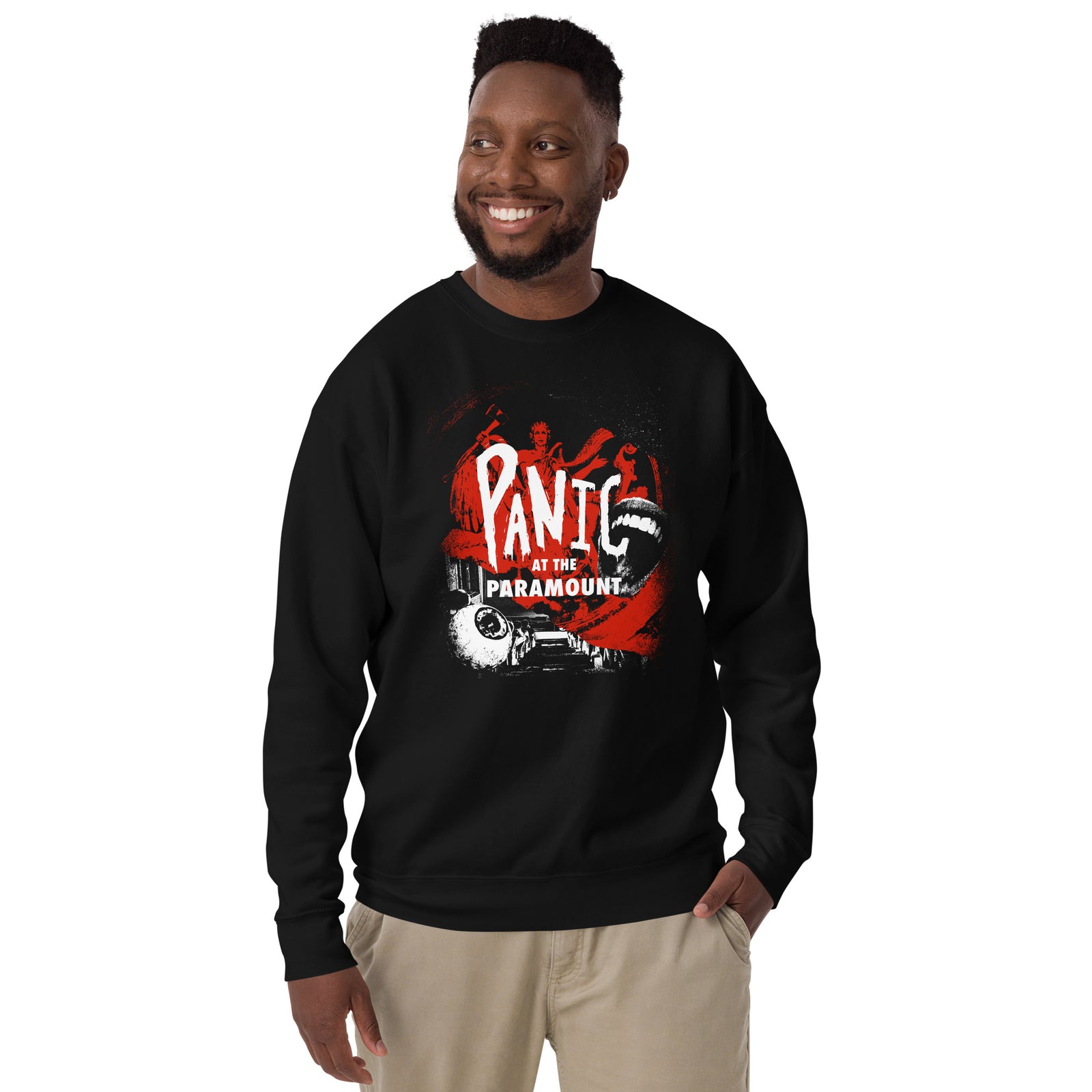 2023 PANIC AT THE PARAMOUNT SWEATSHIRT CREW NECK - BLACK