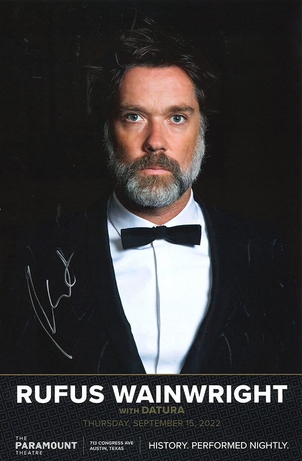 Rufus Wainwright - Autographed Poster