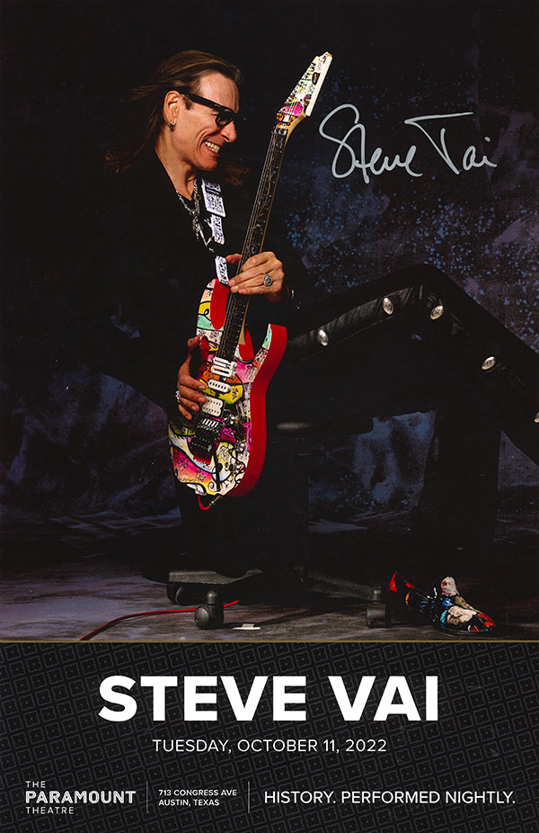 Steve Vai - Autographed Poster